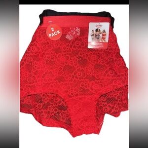 💜Parade Lace Mesh Boyshort Underwear, 2-Pack size:2XL